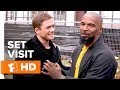 Jamie Foxx & Taron Egerton Have Chemistry on Set | 'Robin Hood' Set Visit | Fandango All Access