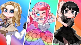 Anna vs Wednesday vs M3gan The Dance | Gacha Club | Ppg x Rrb Gacha Life