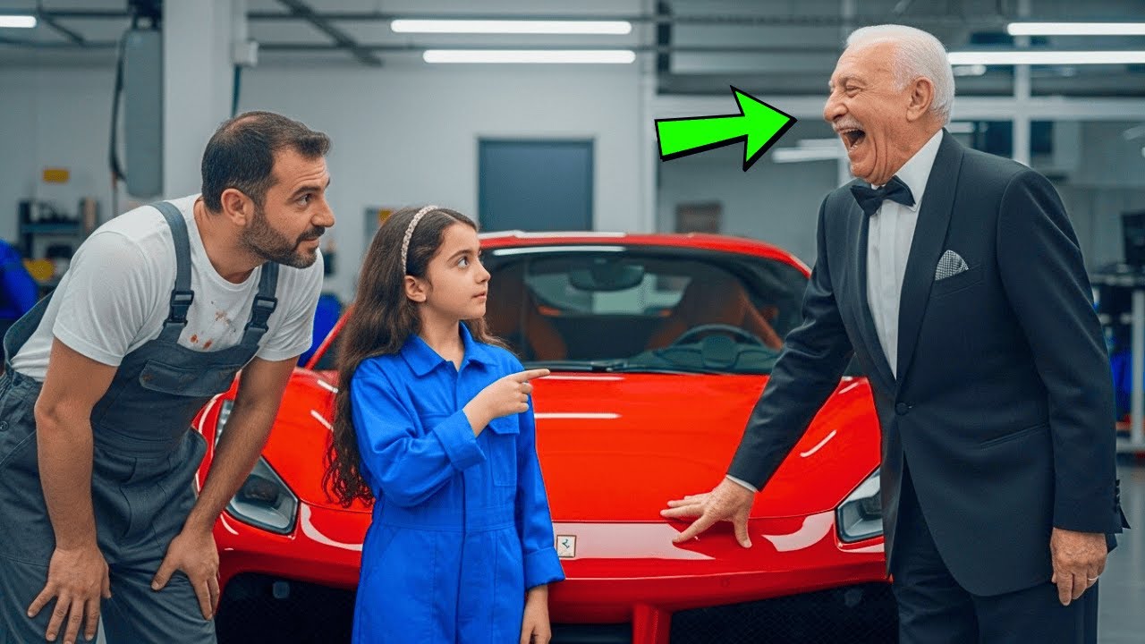 “FERRARİN SAHTE,” DEDİ FAKİR TAMİRCİNİN KIZI MİLYONERE. ADAM ONU ALAYA ALDI, TA Kİ...
