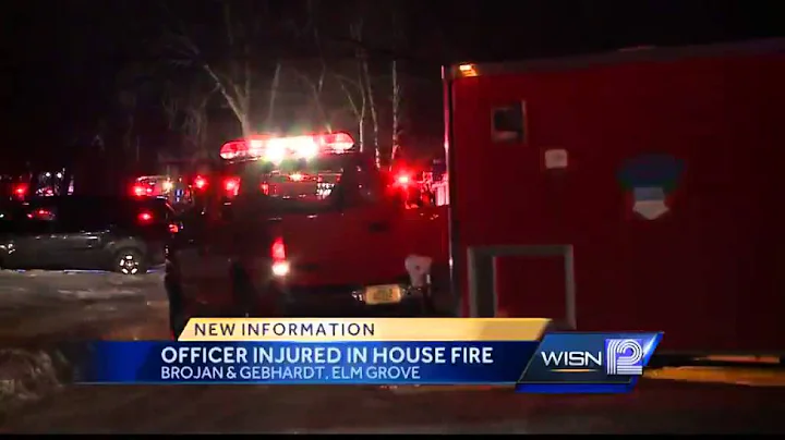 Elm Grove officer injured in house fire