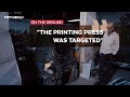 Palestinian printing-press owner tries to keep his business running despite Gaza devastation