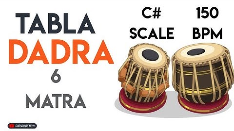 Dadra Taal Loop For Riyaz | 150 Bpm  | C# Scale | #muzzico