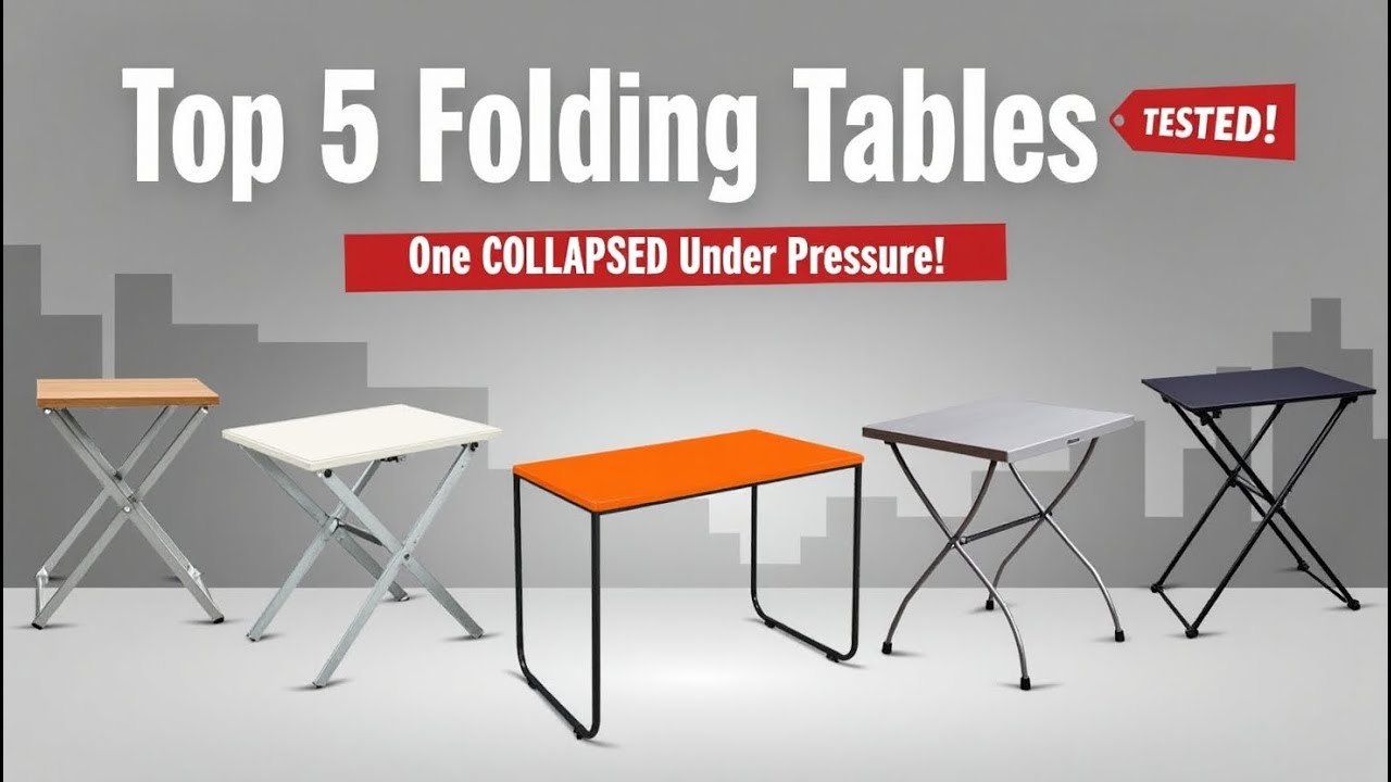 Top 5 Folding Tables of 2025 (TESTED!) - One COLLAPSED Under Pressure!