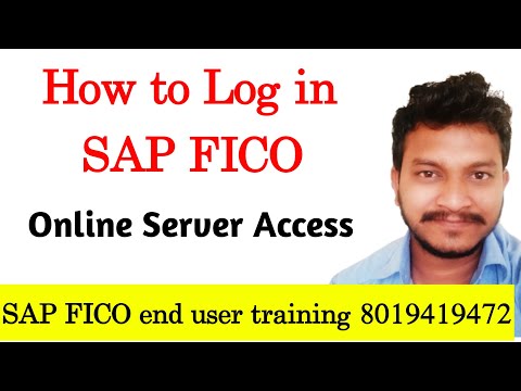 How log in sap fico online server