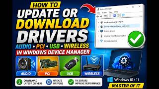 How to Update & Download Any Driver in Windows 10/11 | Audio, PCI, USB & Wireless Drivers