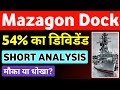 Mazagon Dock Share Latest News 🔥 54% Dividend | Mazagon Dock Share Analysis