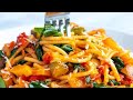 Vegetable spaghetti  chomin recipe by kitchen with huma parveen