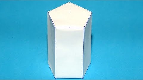How to make a pentagonal prism / Pentagonal prism easy
