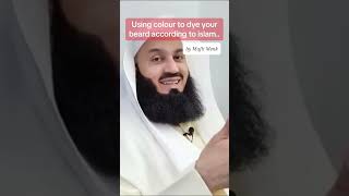 Using color to dye your beard according to Islam | viralvideo | Mufti Menk bayan | islamicvideos