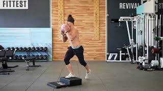 Goblet Curtsy Drop Lunge