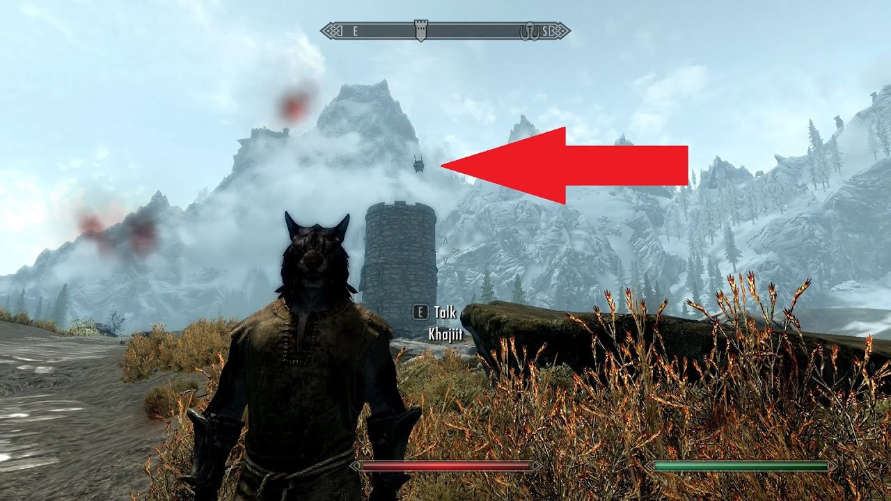 Watch the cart fly over a tower!