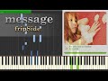 message - fripSide - full piano 【Sheet Music/楽譜】