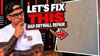 Lets fix this BAD DRYWALL REPAIR #drywallrepair
