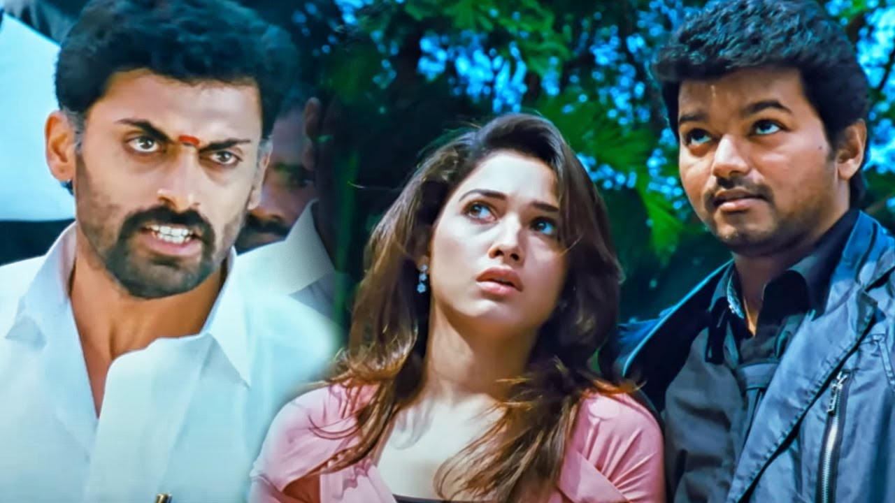 देव गिल और उसके गुंडों के सामने विजय तमन्ना को अपने साथ ले जाता है