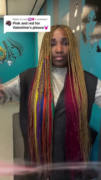  Hair braid color blend - YouTube