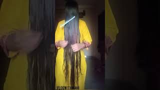 इतने लंबे बालों में कंघी करना 😍 | Long Hair Combing”#hair 