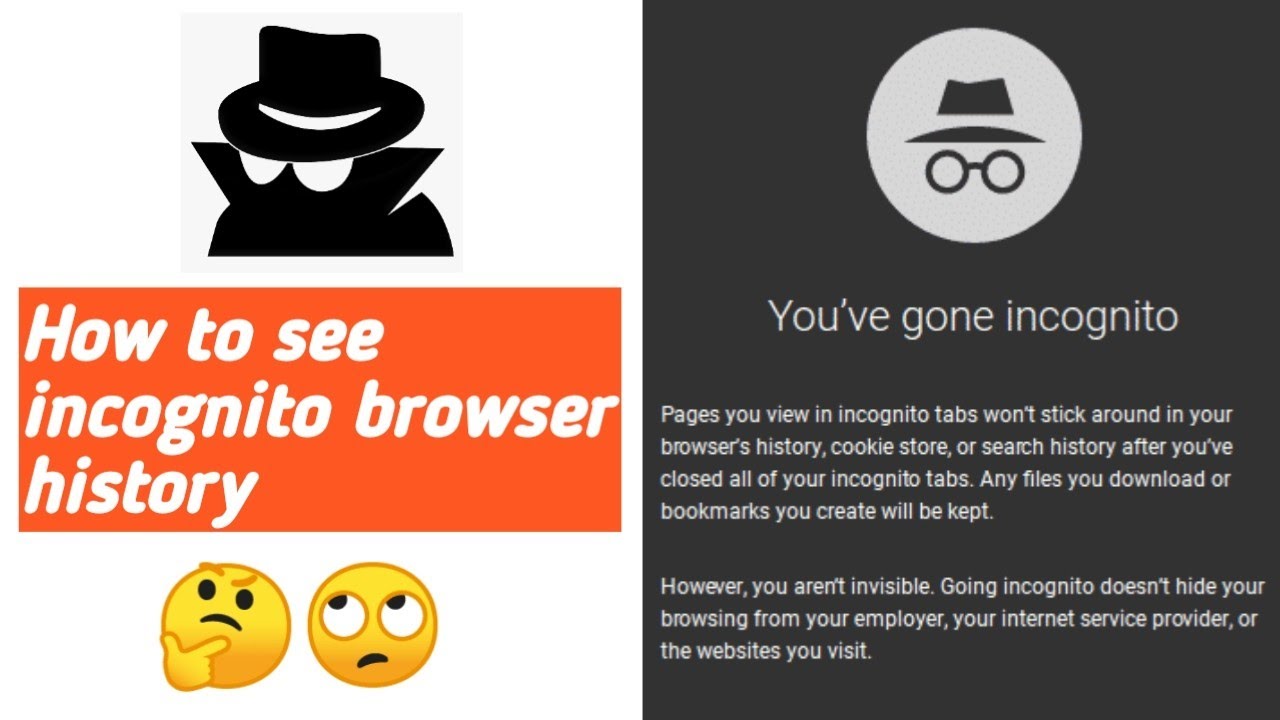 How to see Google Chrome incognito history and delete it incognito