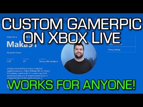 CUSTOM GAMERPIC on Xbox One (Works for Everyone) Tutorial & New Xbox Live Party Chat Overlay Feature