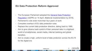 SC6 Hangout: The new EU General Data Protection Regulation