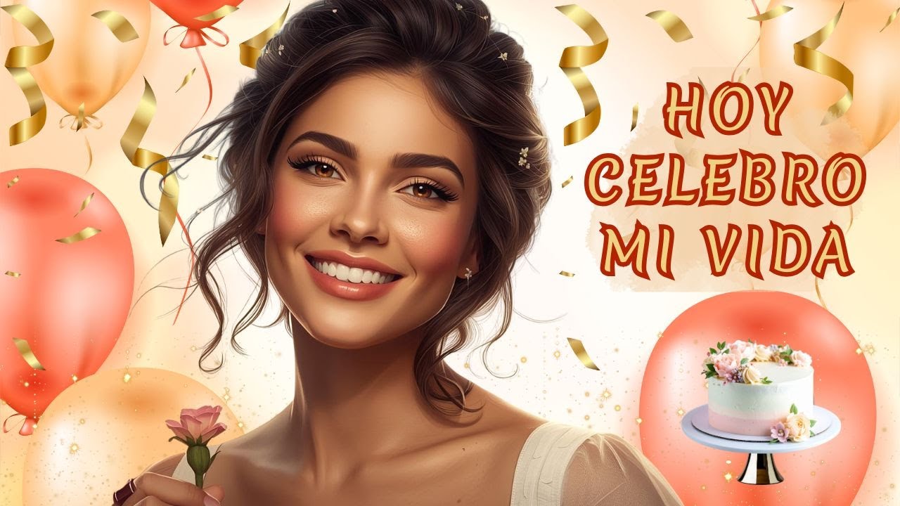 CELEBRO MI VIDA.  Canción de cumpleaños para agradecer  y comenzar un nuevo año con alegría 🎂✨