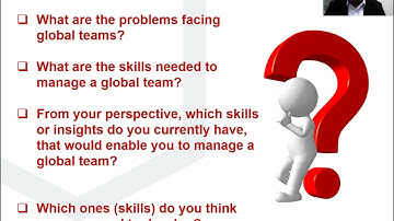 Pre Tutorial Video : Managing Global Teams That Work