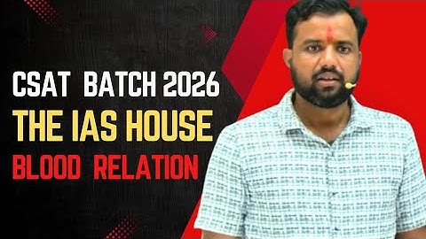 Csat Blood RelationTopic-1#csat#csatmaths#csatreasoning#upsc#bloodrelation#upscmotivation#upscexam 
