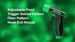 Rain Bird Adjustable Front Trigger Swivel Carbon Fiber Pattern Hose End Nozzle screenshot 4