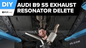 Audi S5 034 Motorsport Exhaust Resonator Delete & Upgrade DIY (2018-2025 Audi B9 S4, S5 Sportback)