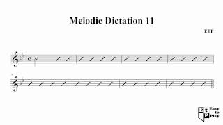 Ear Training Online with Free Download Solution - Melodic Dictation 11
