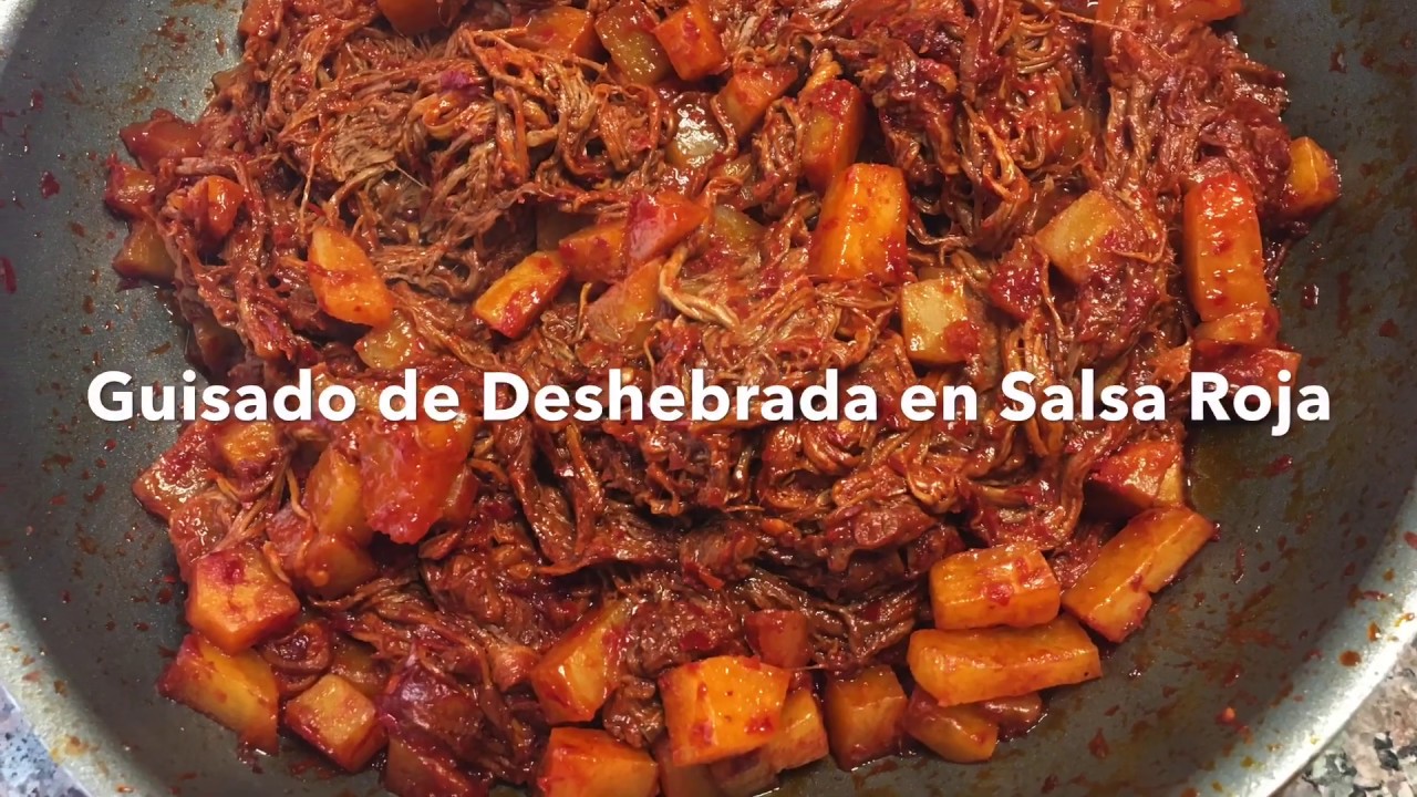 Arriba 36+ imagen receta de burritos de carne deshebrada en salsa roja