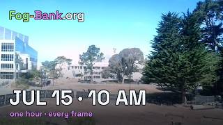 FogCam · July 15, 2026 · 10 am PT · one hour, every frame