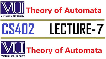 CS402 Theory of Automata Lecture  7 VU short  lecture Transition Graph FA and TG