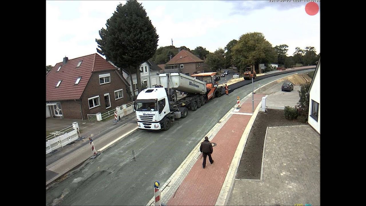 Zeitraffer: Straßenbau