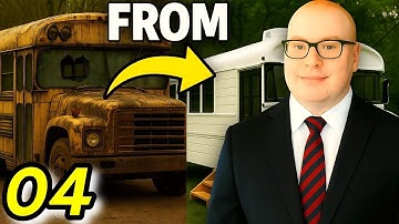 Bus Flipper Simulator EP. 04 - Destroyed Bus Transformed Into a Dream Mobile Home! Trash to Treasure
