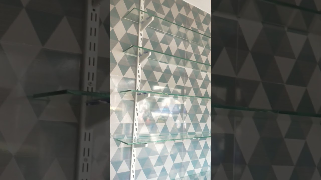 8mm glass rack || glass shelf rack || glass rack ||  Romjan_vlog8055