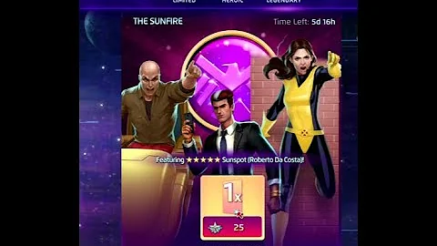 Marvel Puzzle Quest: 75 pulls from the Sunfire vault feat. Sunspot!