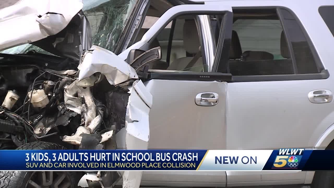 6 hospitalized, including 3 kids, after crash involving school bus ...