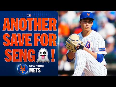 Kodai Senga stays PERFECT as a closer with ANOTHER SAVE for the Mets! 👻🔥 (4/4 in save chances!)