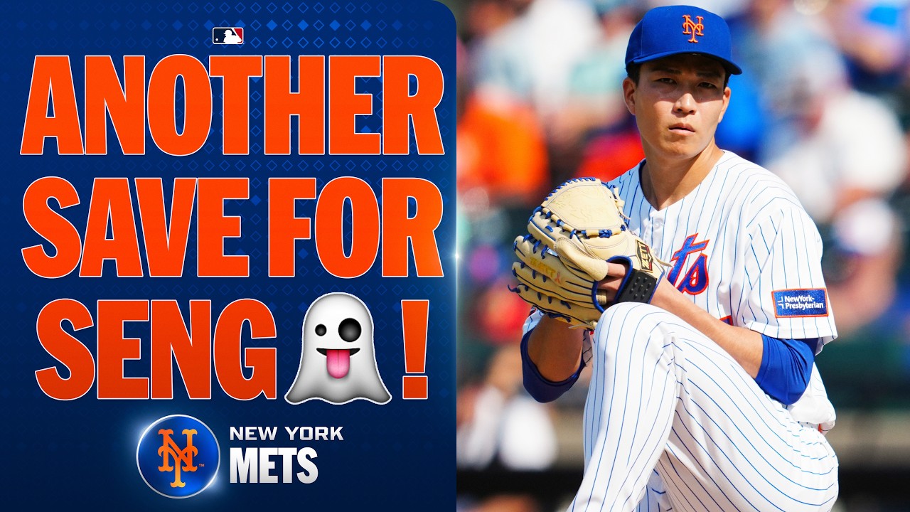 Kodai Senga stays PERFECT as a closer with ANOTHER SAVE for the Mets! 👻🔥 (4/4 in save chances!)
