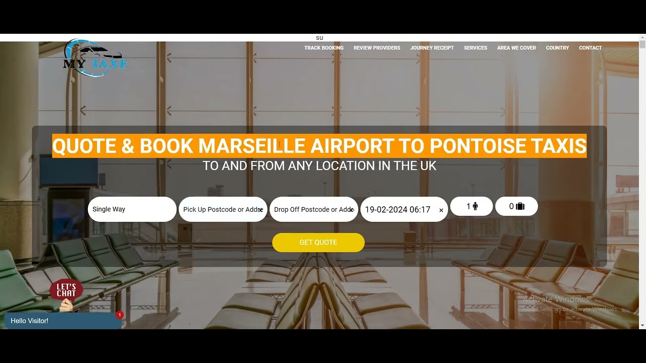 How to Book a Reliable Taxis From Marseille Provence Airport, Marignane, France To Pontoise, France