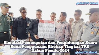 Simulasi Pemungutan dan Penghitungan Suara Serta Penggunaan Sirekap Tingkat TPS Dalam Pemilu 2024