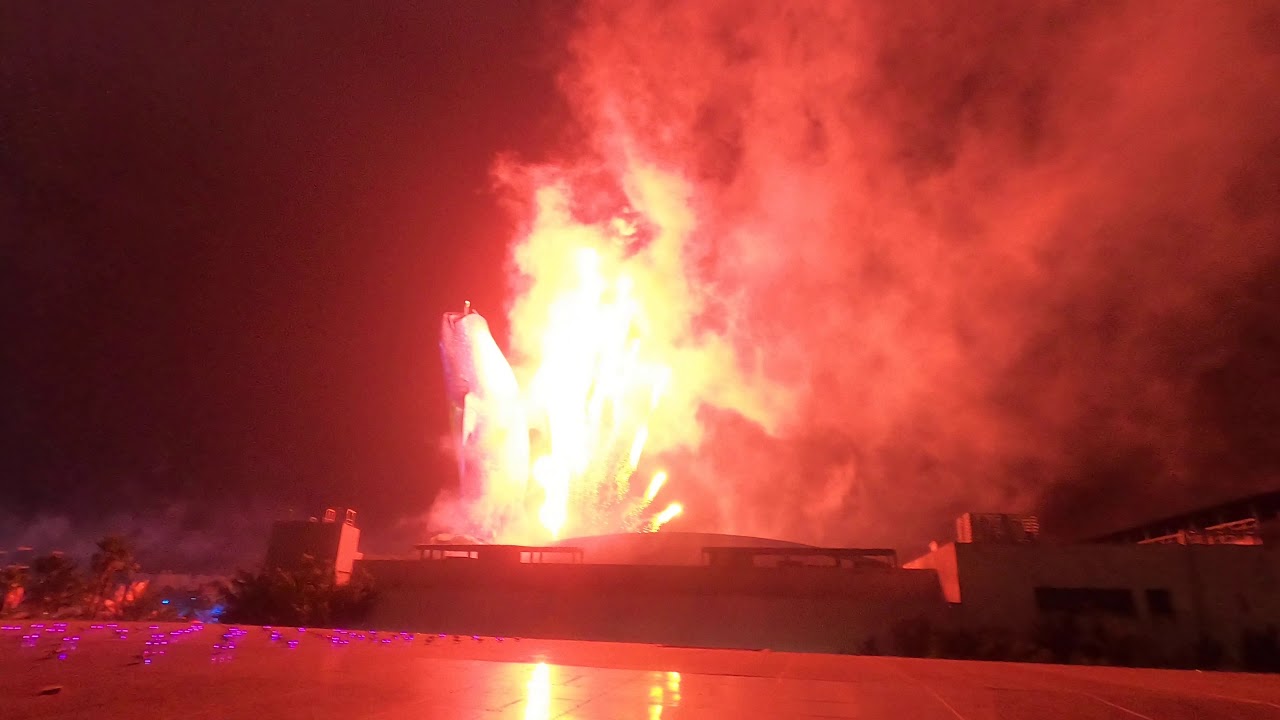 DMD drone light show 300 drones with fireworks