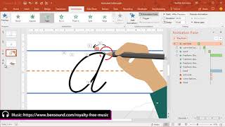 Animated Cursive Letters Made in PowerPoint