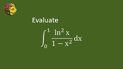 Solving logarithmic integral using geometric series