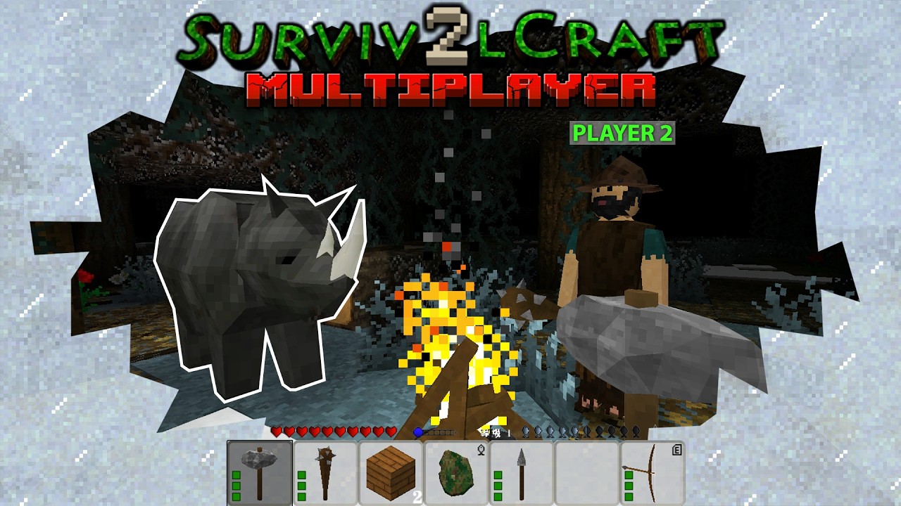 Выживаем в МУЛЬТИПЛЕЕРЕ SvivalCraft 2 | Хардкор Холодная зима