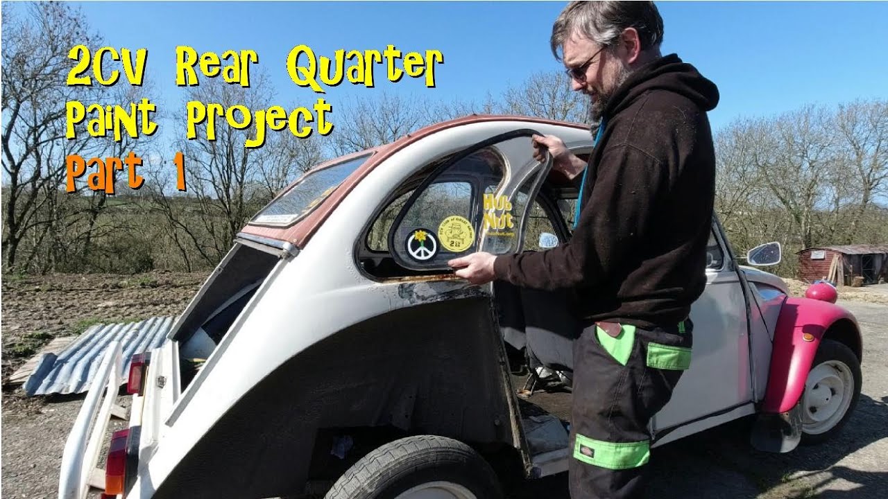 2CV Paint and Rust Removal Pt1