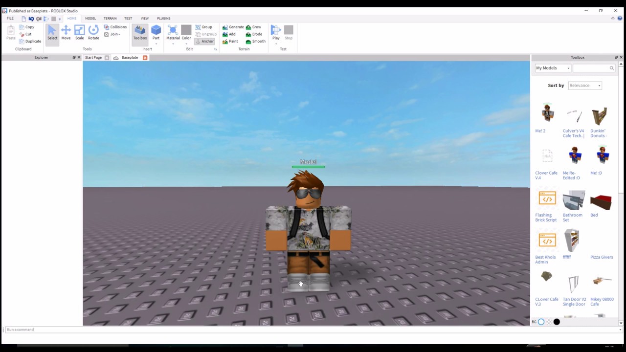 How To Create A Model Of Yourself In Roblox Studio - 