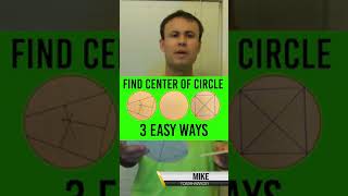 Brilliant-Find Center of a Circle Quick
