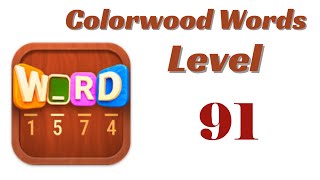 Colorwood Words Level 91 Answers | Colorwood Words - Cryptogram