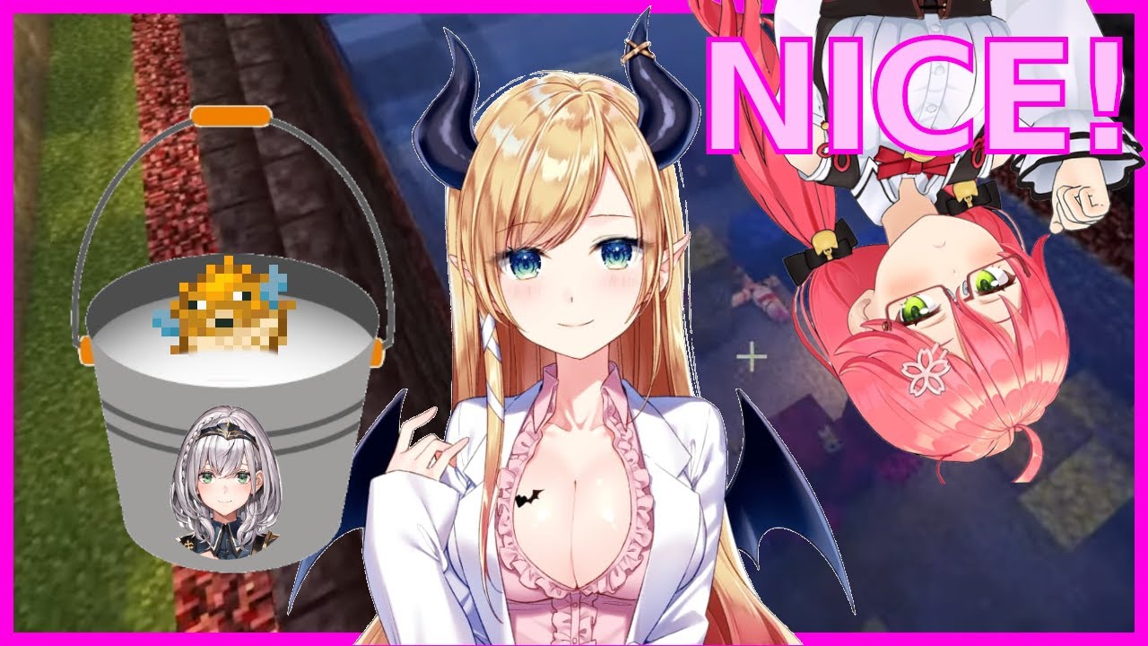 Poisonous Noel Milk, CaReaper and deadly FLOWER [Hololive Sportsfestival, Minecraft]